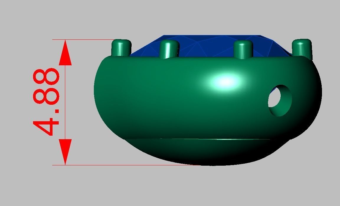 Heart Pendant model 3D 0245 printable model10 3D print model_10
