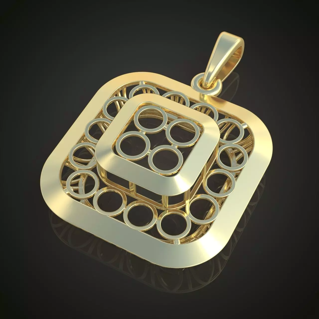 Pendant model 3D 0246 printable model Free 3D print model