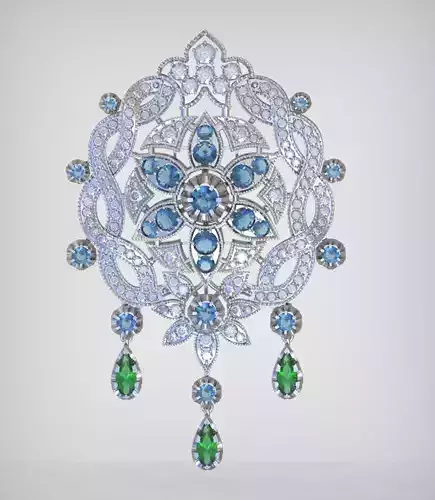 Pendant model 3D 0248 printable model