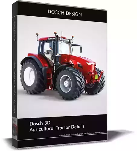 DOSCH 3D - Agricultural Tractor Details 3D model
