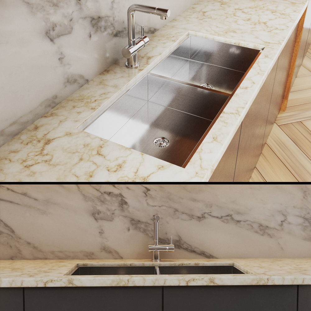 modern kitchen 01 3D model_3