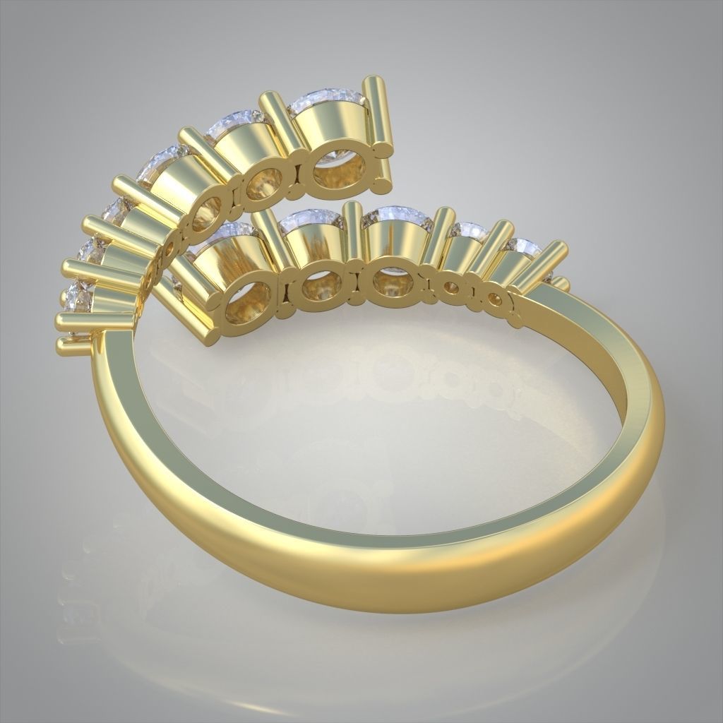 Diamond ring 0547 3D printable model 10 3D print model_11