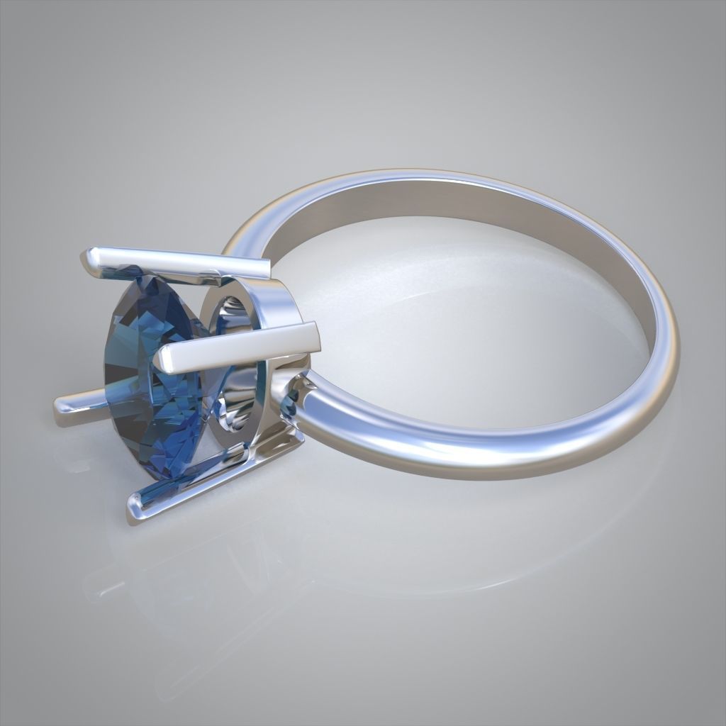 Diamond ring 0548 3D printable model 3D print model_9