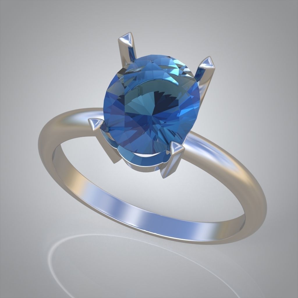 Diamond ring 0548 3D printable model 3D print model_3