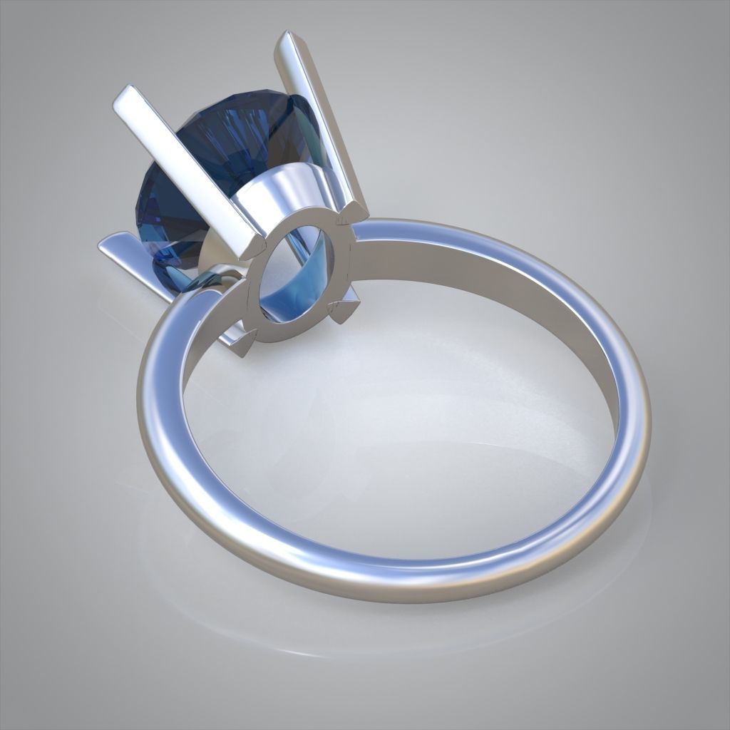 Diamond ring 0548 3D printable model 3D print model_10