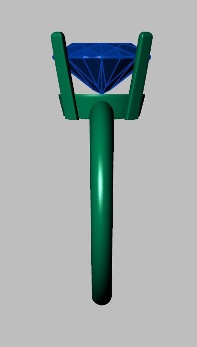 Diamond ring 0548 3D printable model 3D print model_15