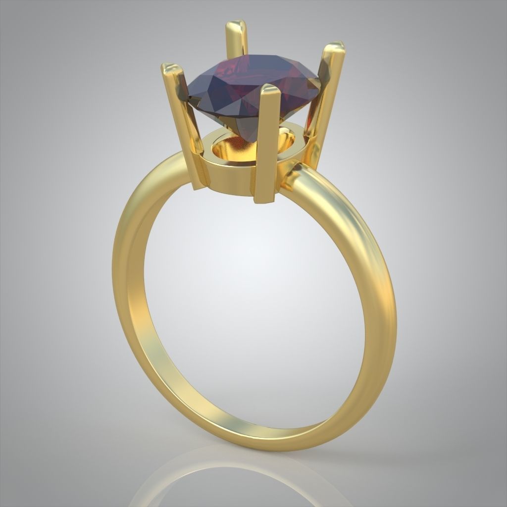 Diamond ring 0548 3D printable model 3D print model_1