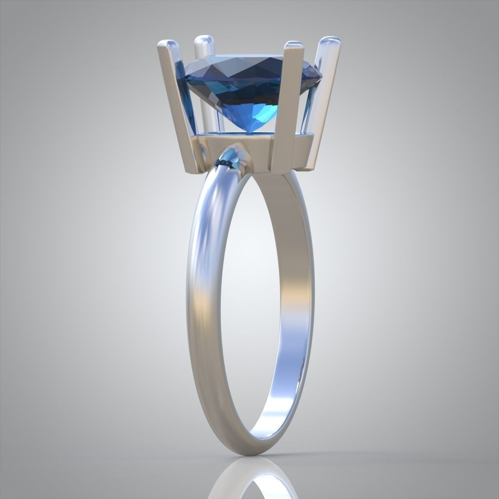 Diamond ring 0548 3D printable model 3D print model_5