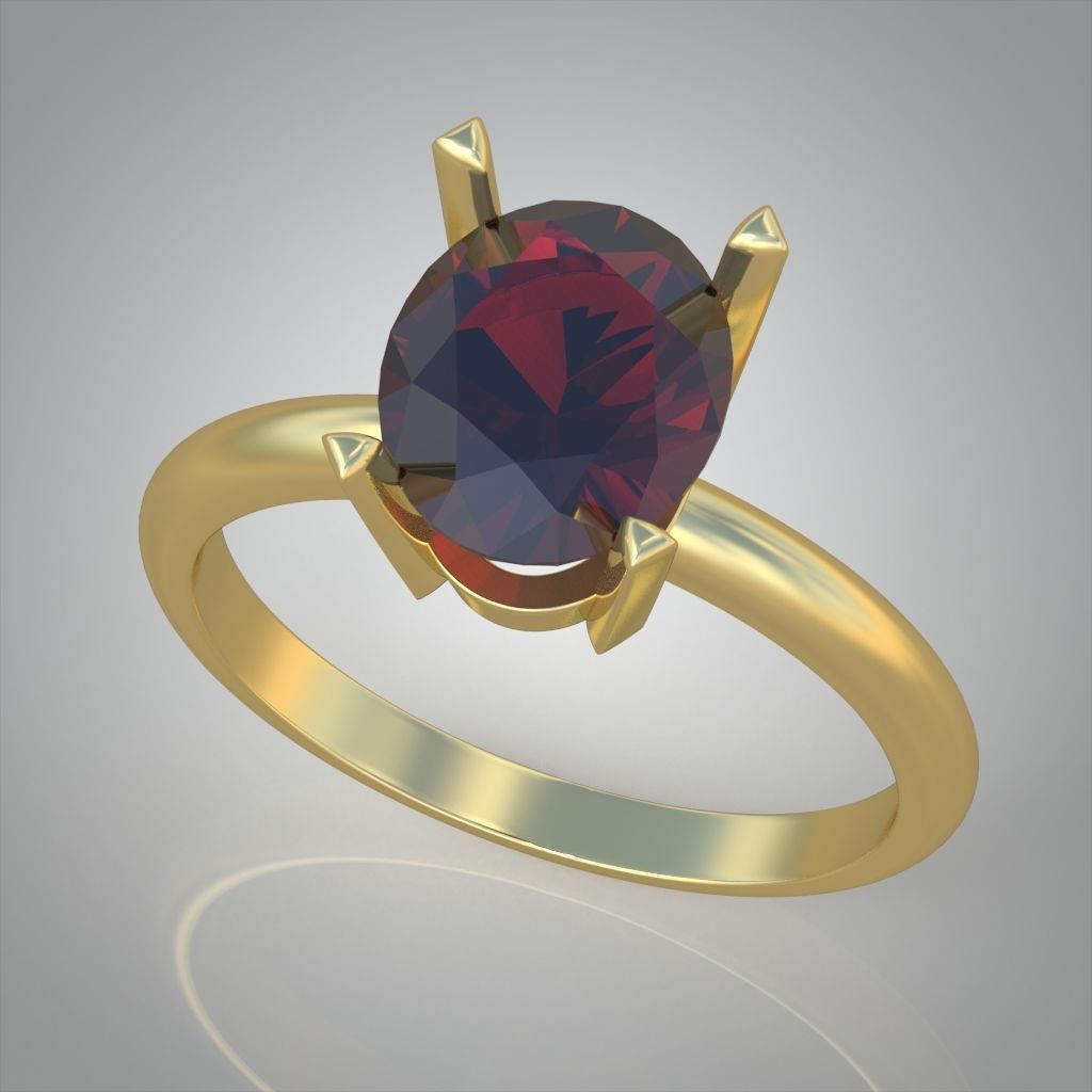 Diamond ring 0548 3D printable model 3D print model_2