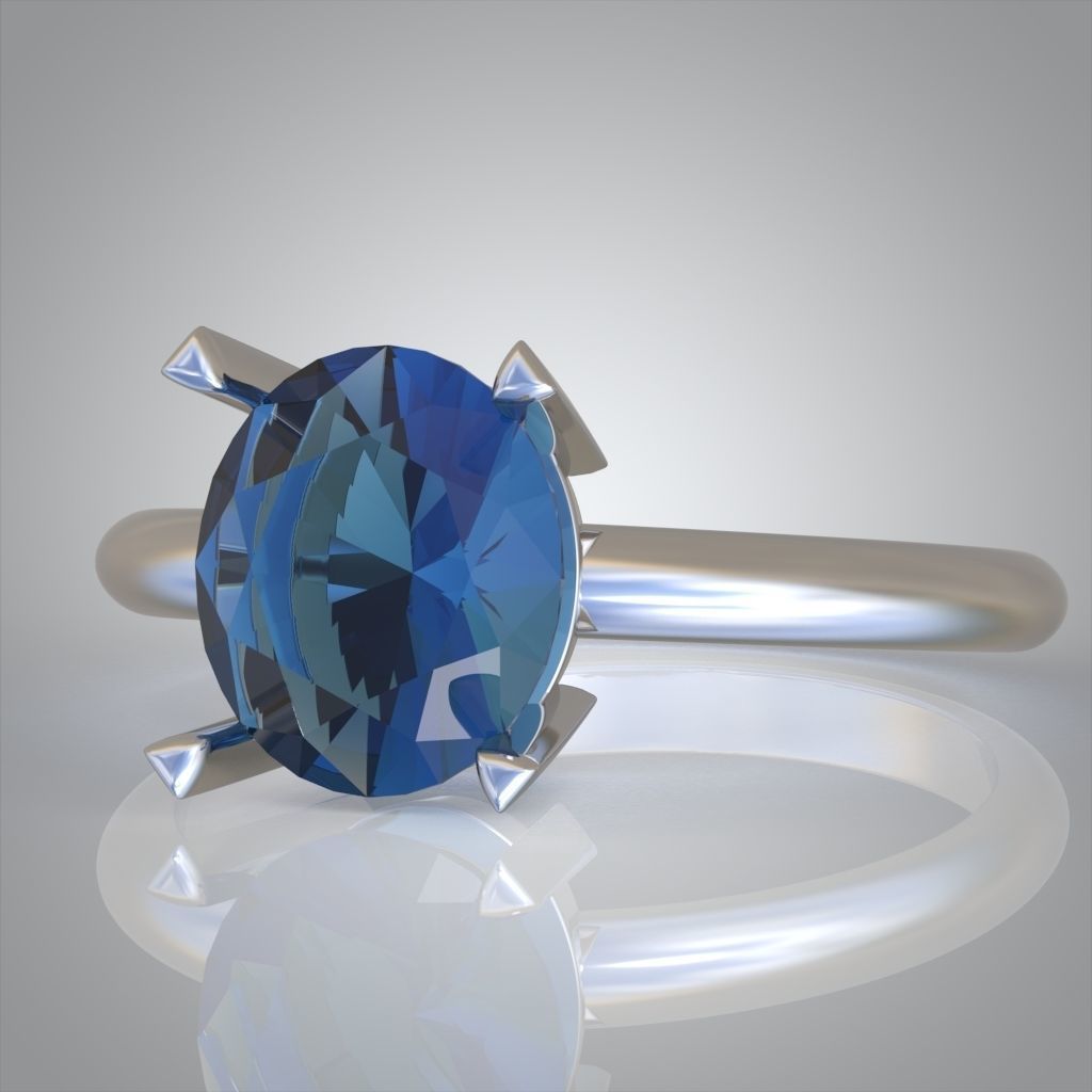 Diamond ring 0548 3D printable model 3D print model_6