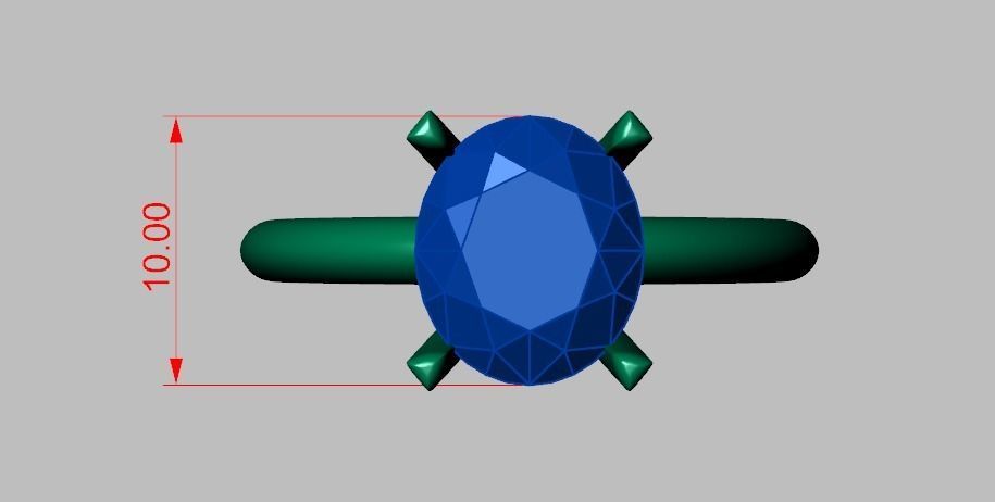 Diamond ring 0548 3D printable model 3D print model_16