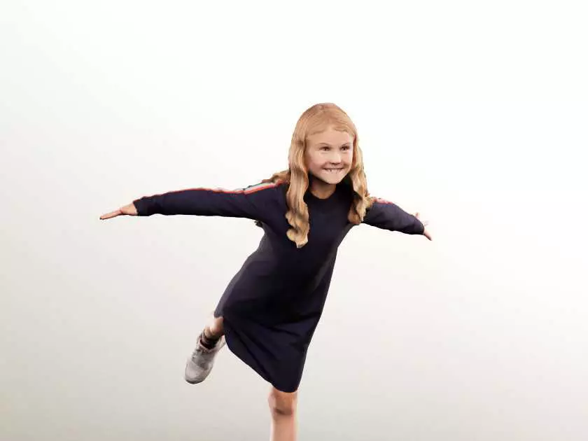 Luciana 12515 - Young Girl Balacing On Playground Low-poly 3D model