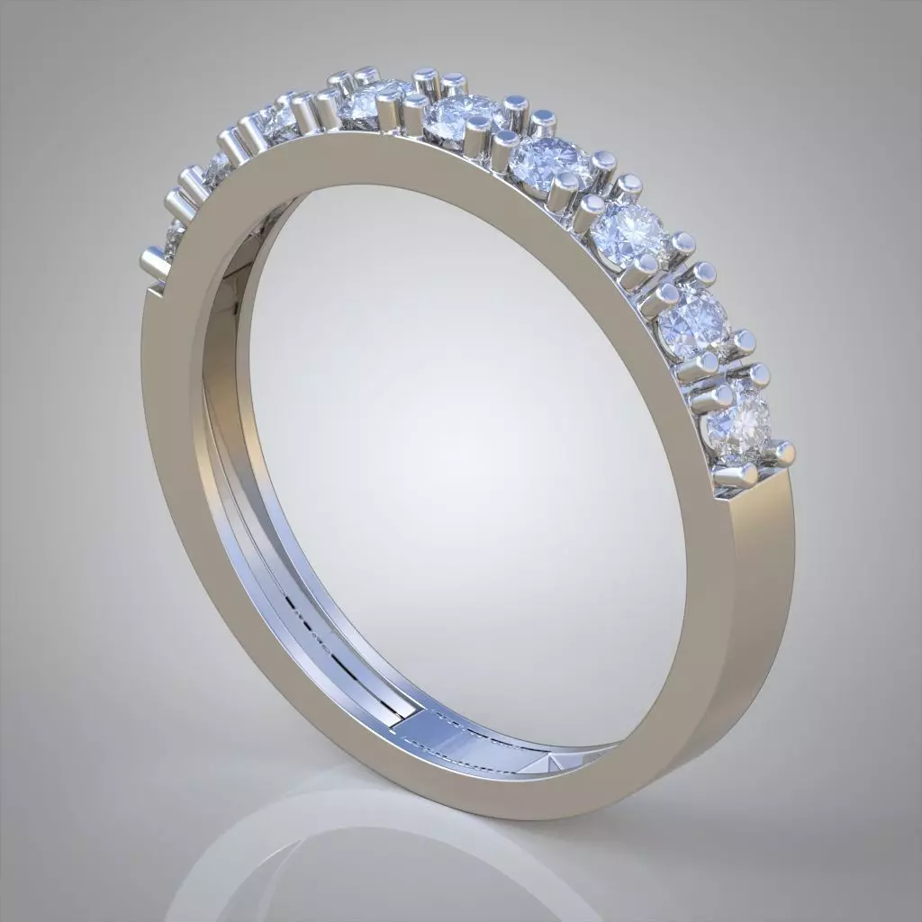 Diamond ring 0549 3D printable model Free 3D print model