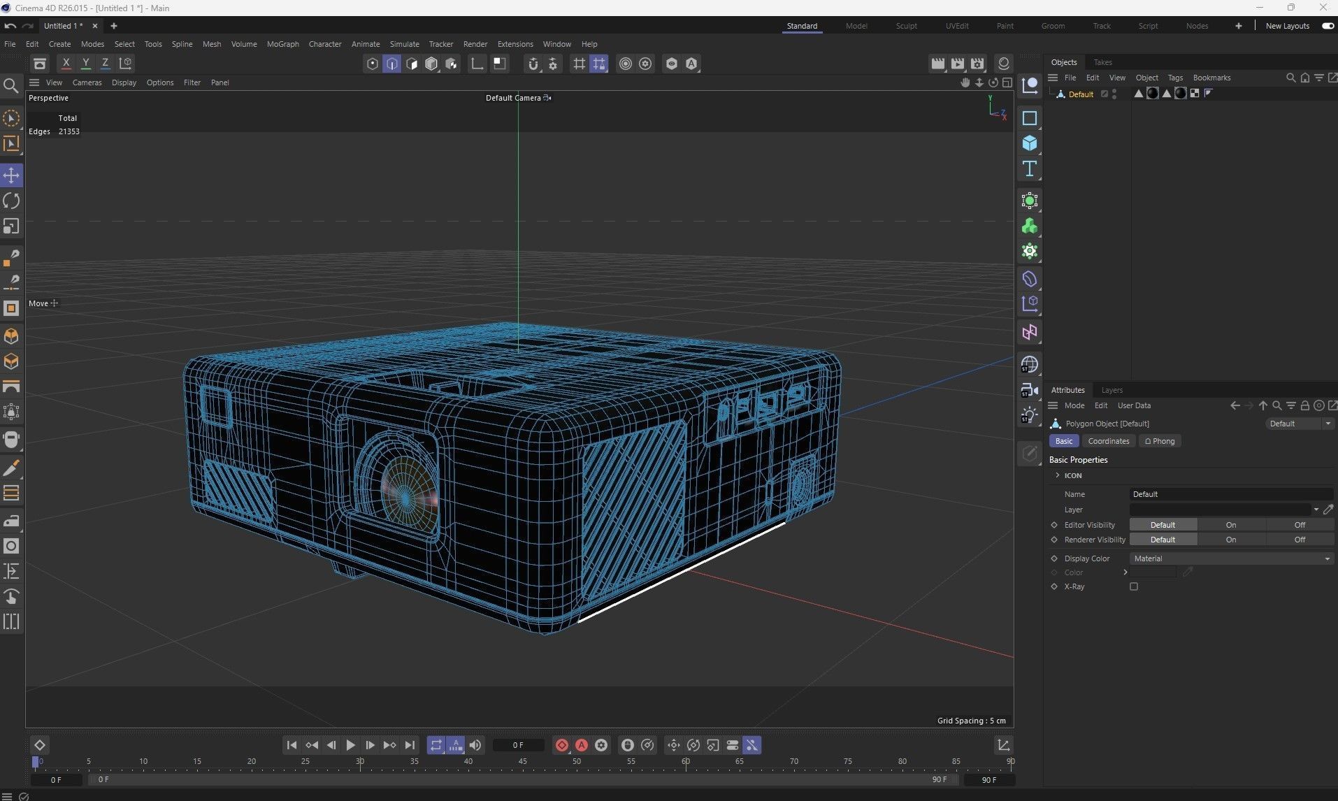 Epson EpiqVision Mini EF-11 Laser Projection TV 3D model_17