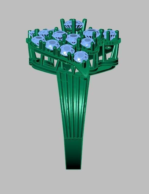 Diamond ring 0552 3D printable model 3D print model_14