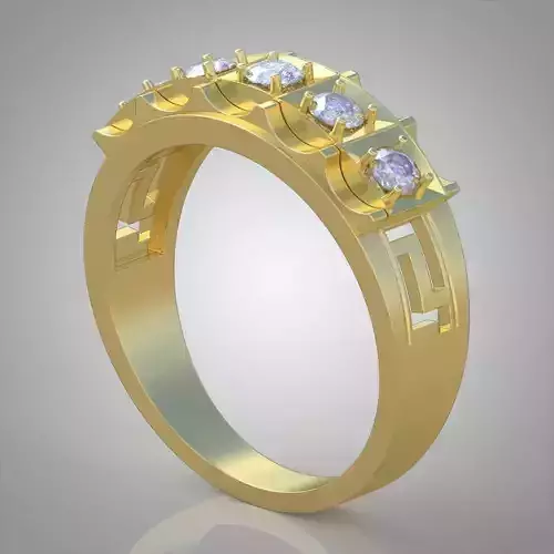 Diamond ring 0553 3D printable model