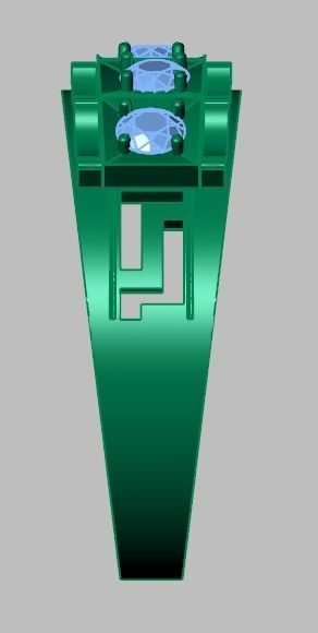 Diamond ring 0553 3D printable model 3D print model_13