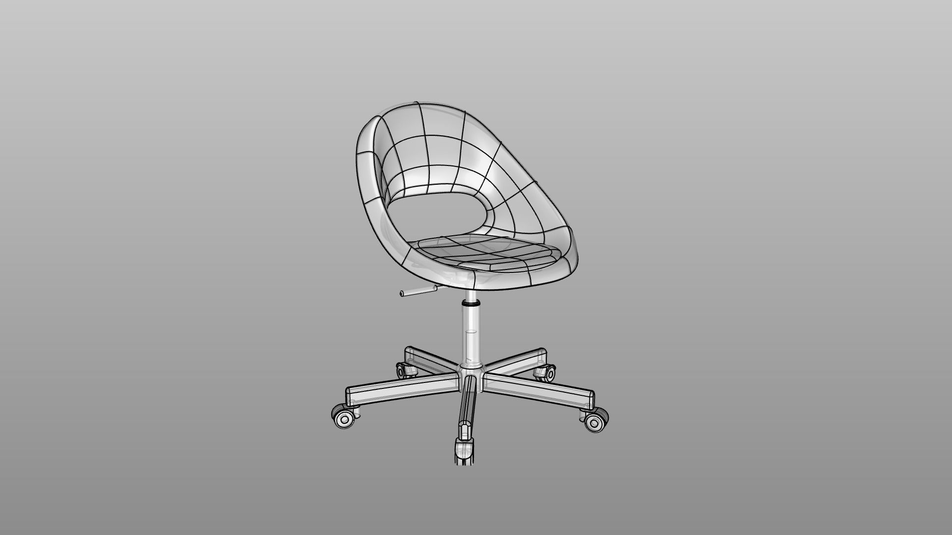 IKEA Computer Chair 3D Model 3D model_3