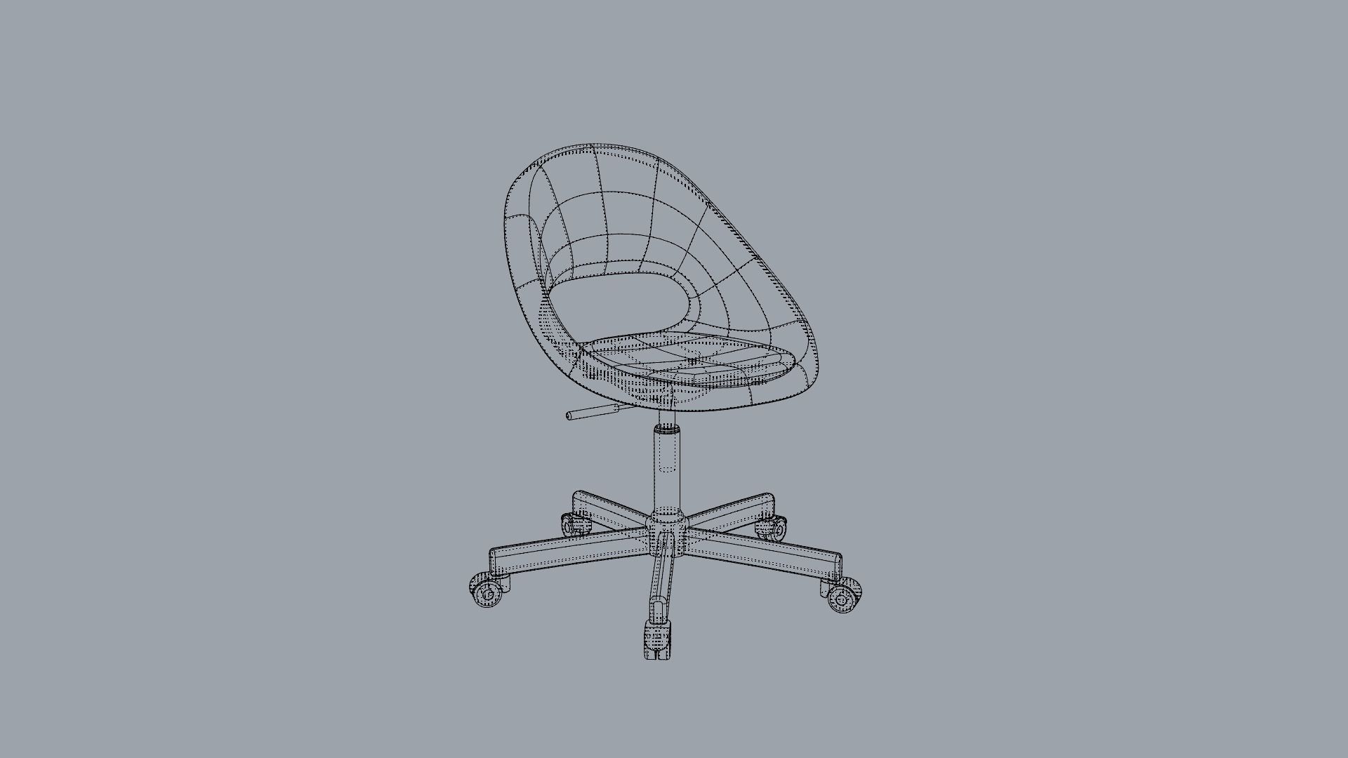 IKEA Computer Chair 3D Model 3D model_4
