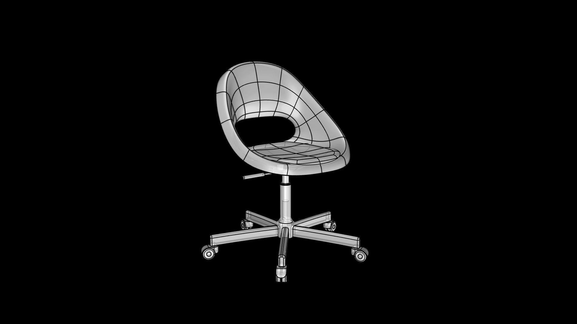 IKEA Computer Chair 3D Model 3D model_2