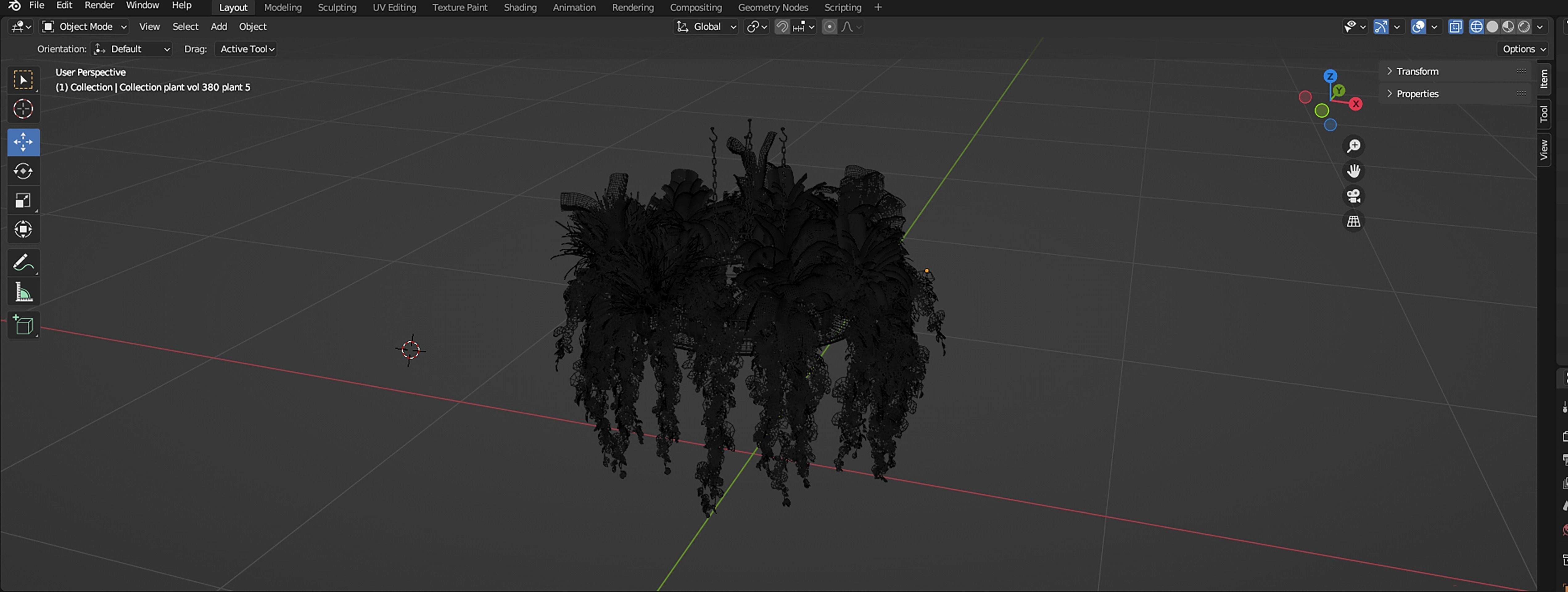 Collection plant vol 380 - blender model  3D model_7