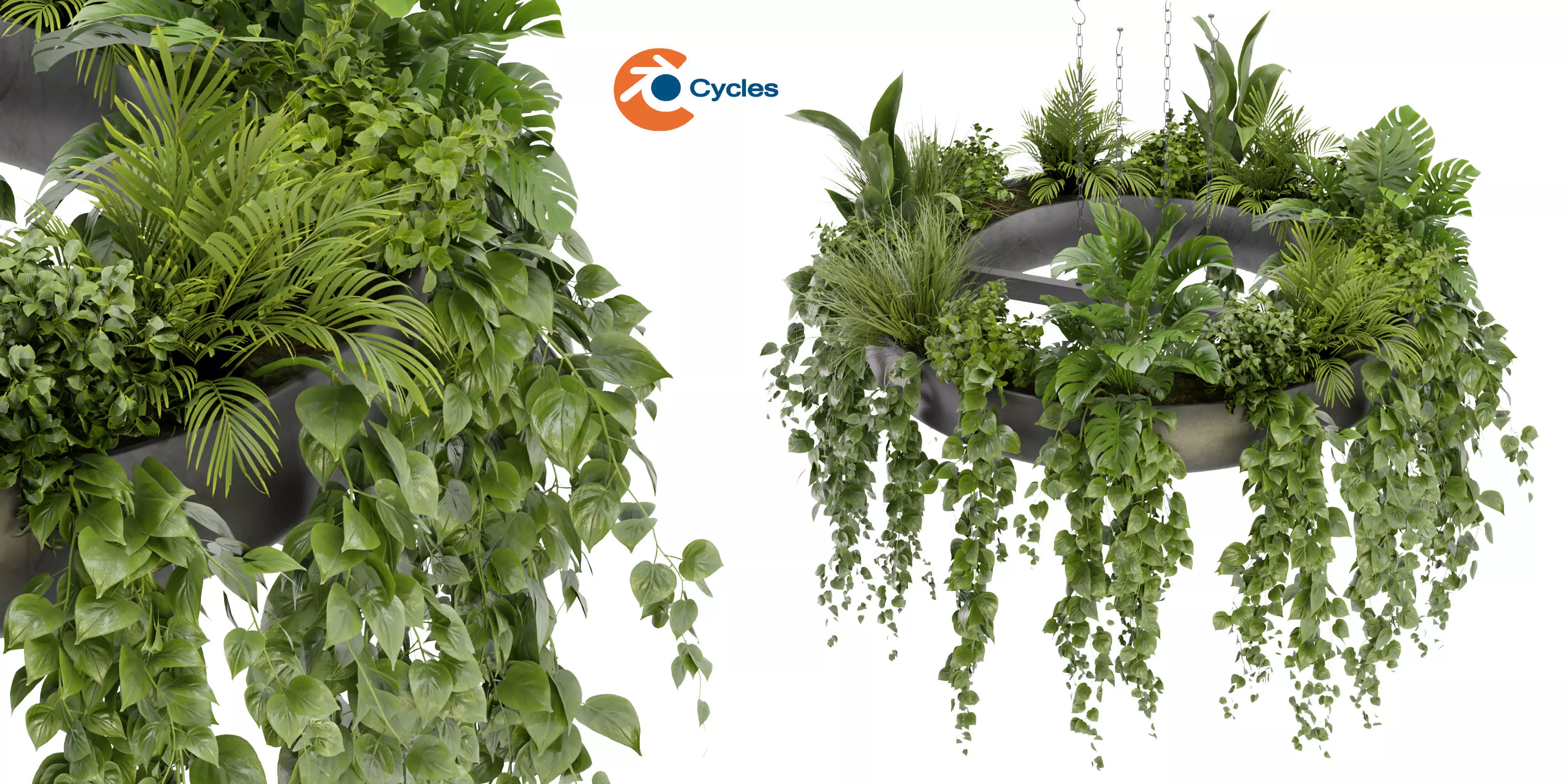 Collection plant vol 380 - blender model  3D model_0