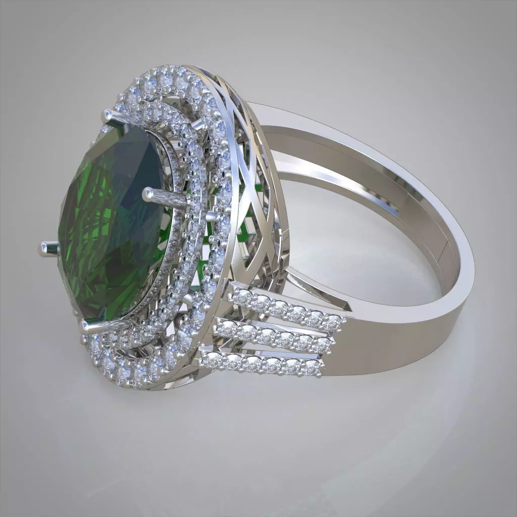 Diamond ring 0555 3D printable model13 3D print model