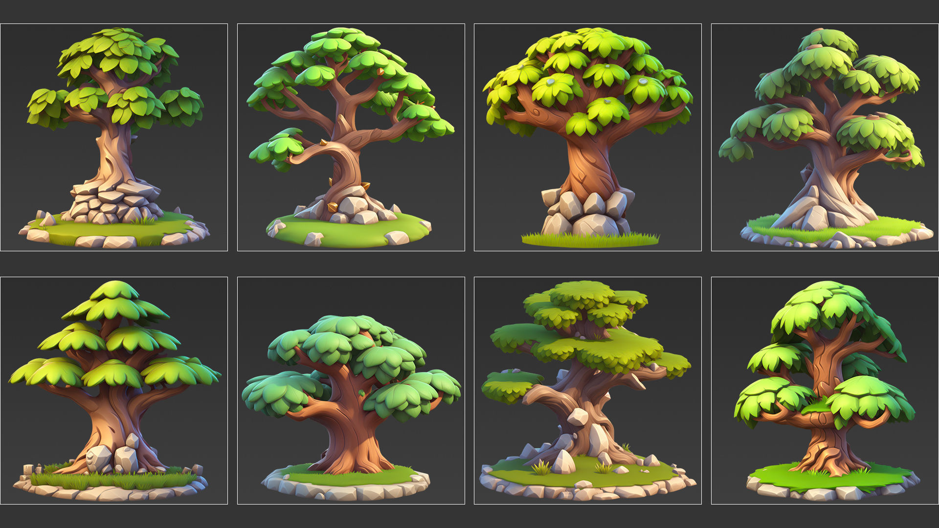 30 Fantasy Big Tree Game Asset Texture_2