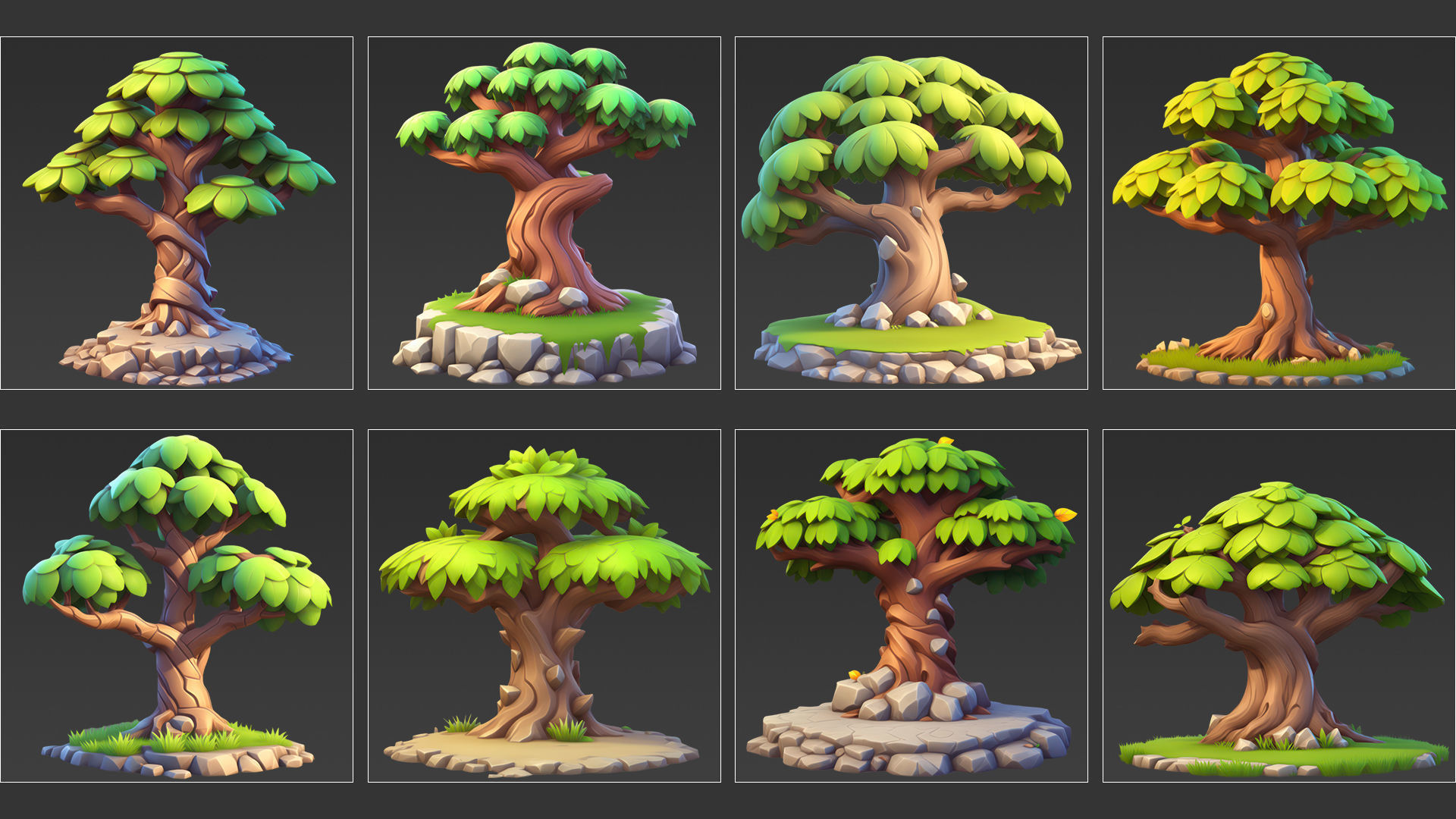 30 Fantasy Big Tree Game Asset Texture_1