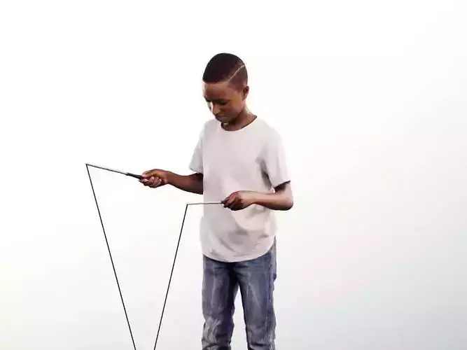 Nelson 12395 - Black Boy Playing With Diabolo