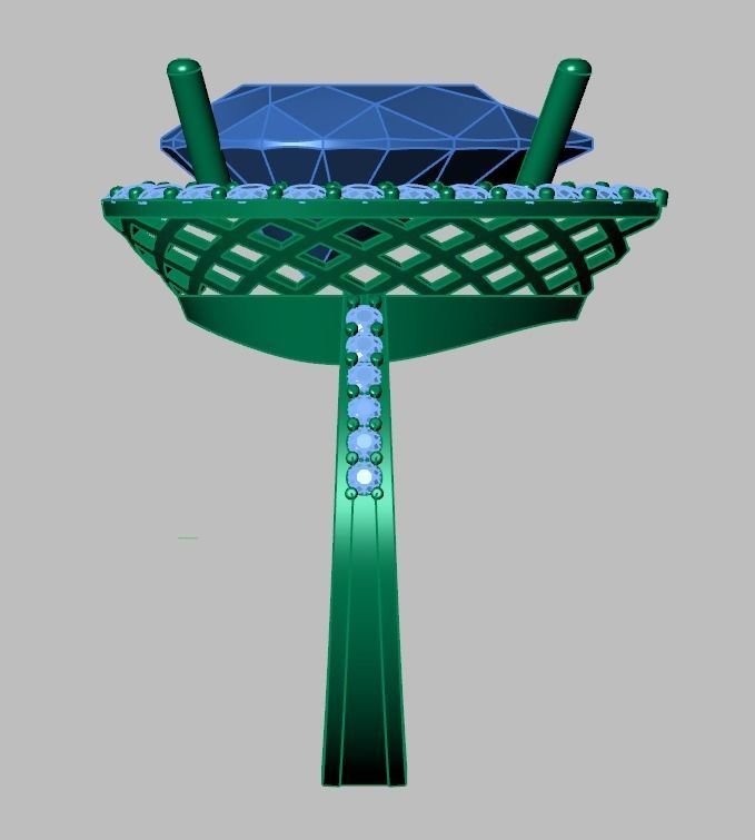 Diamond ring 0558 3D printable model11 3D print model_17