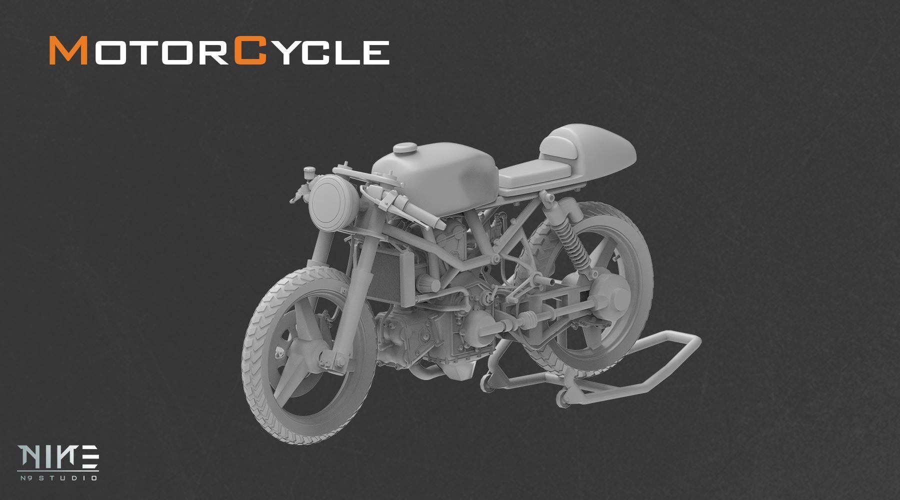 5 Motorcycle 3D model_3