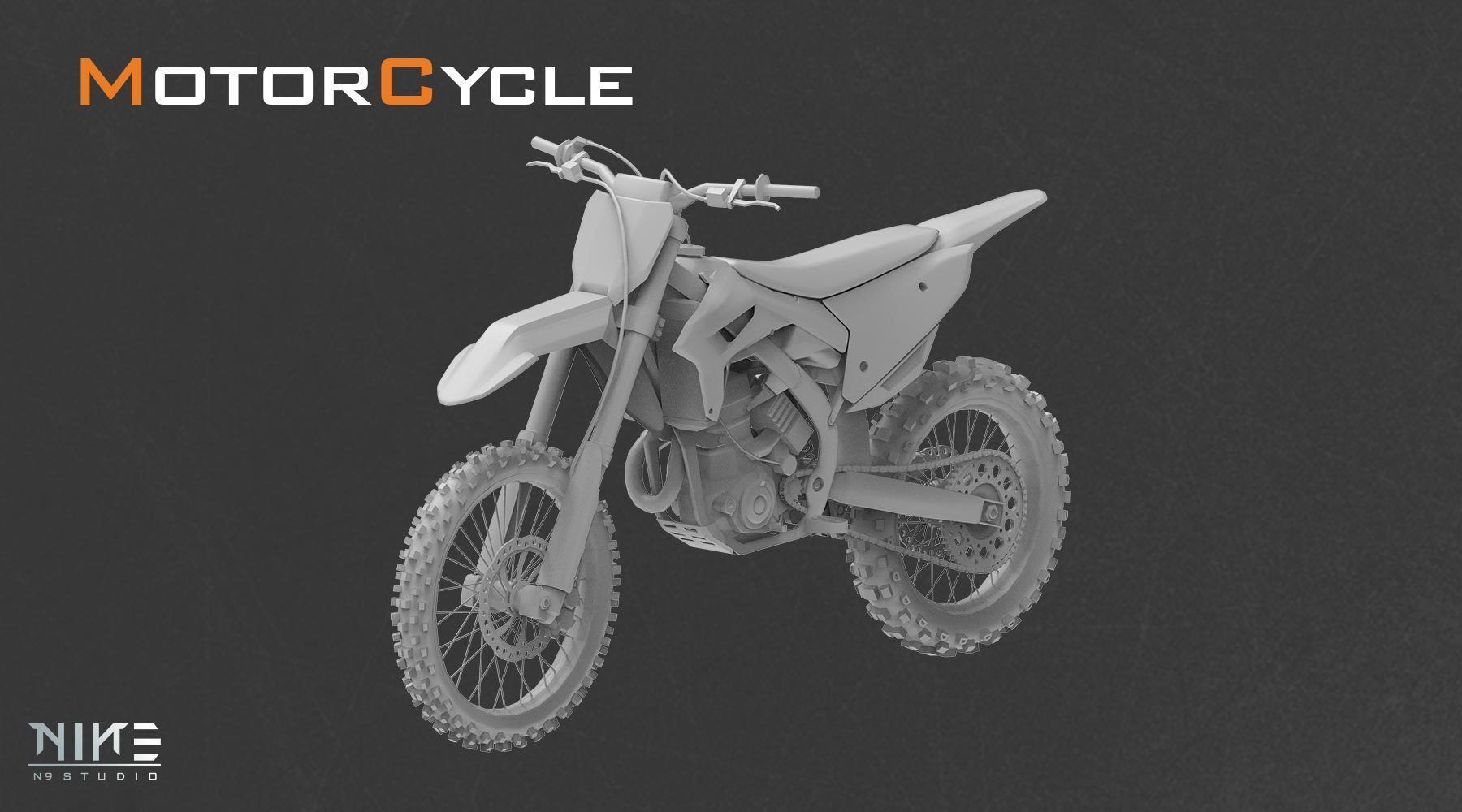 5 Motorcycle 3D model_1