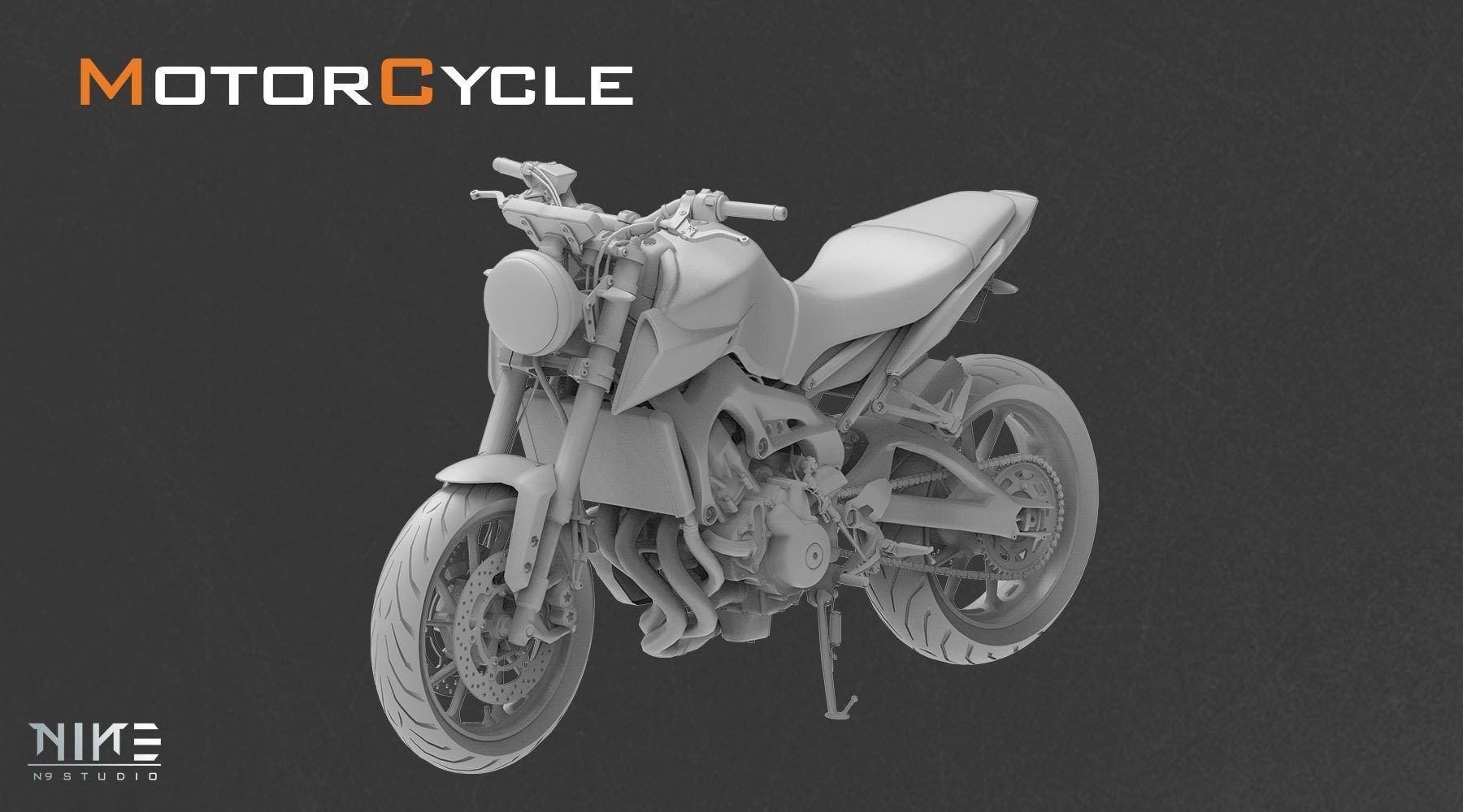 5 Motorcycle 3D model_7