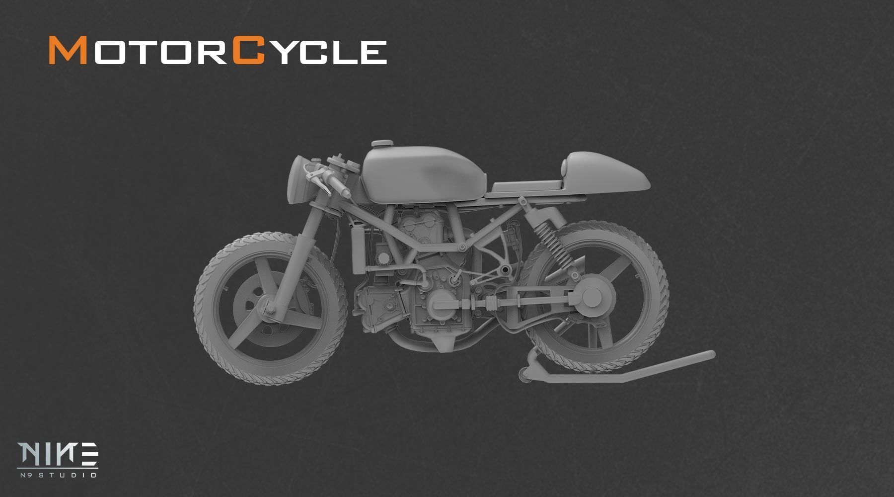 5 Motorcycle 3D model_4