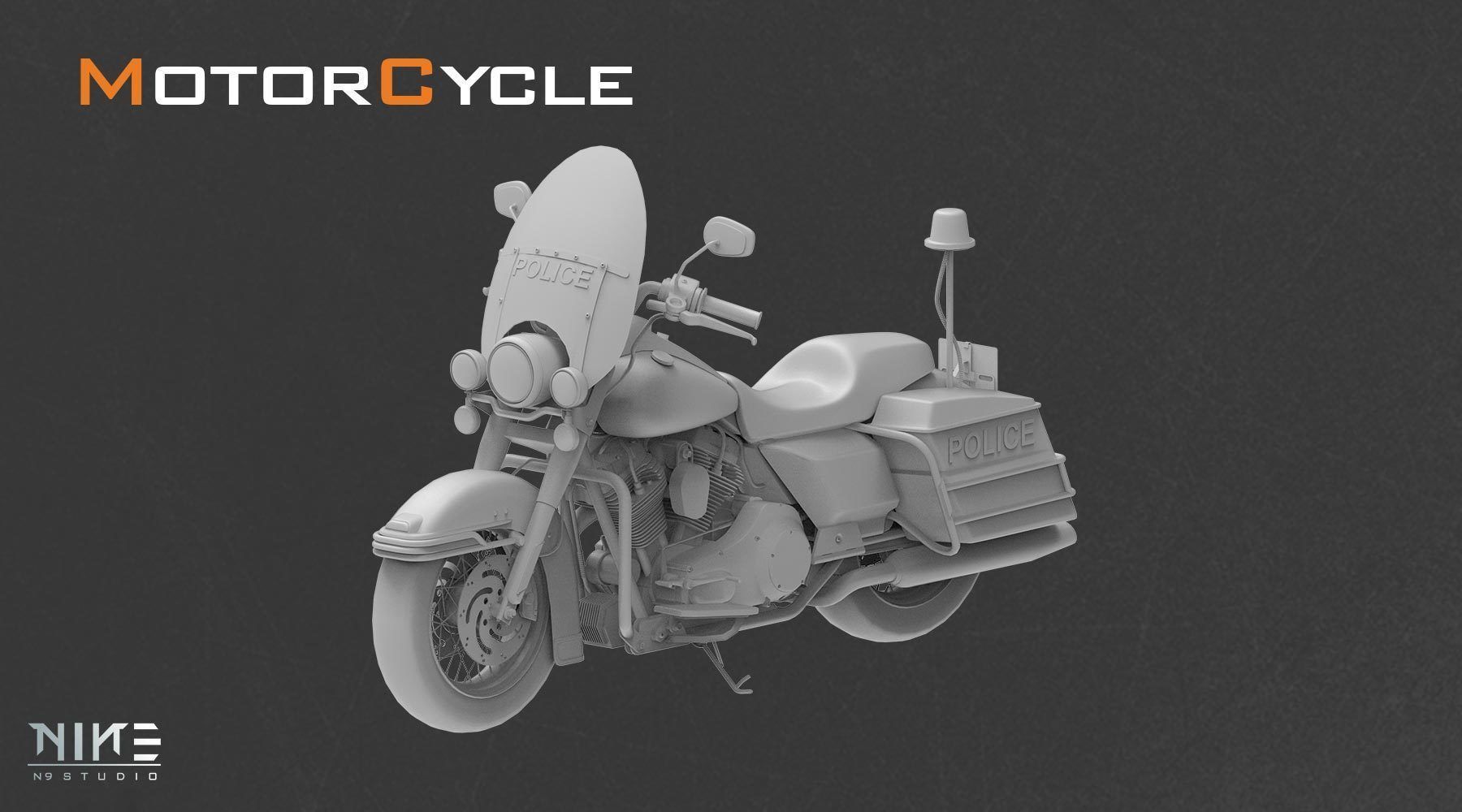 5 Motorcycle 3D model_9