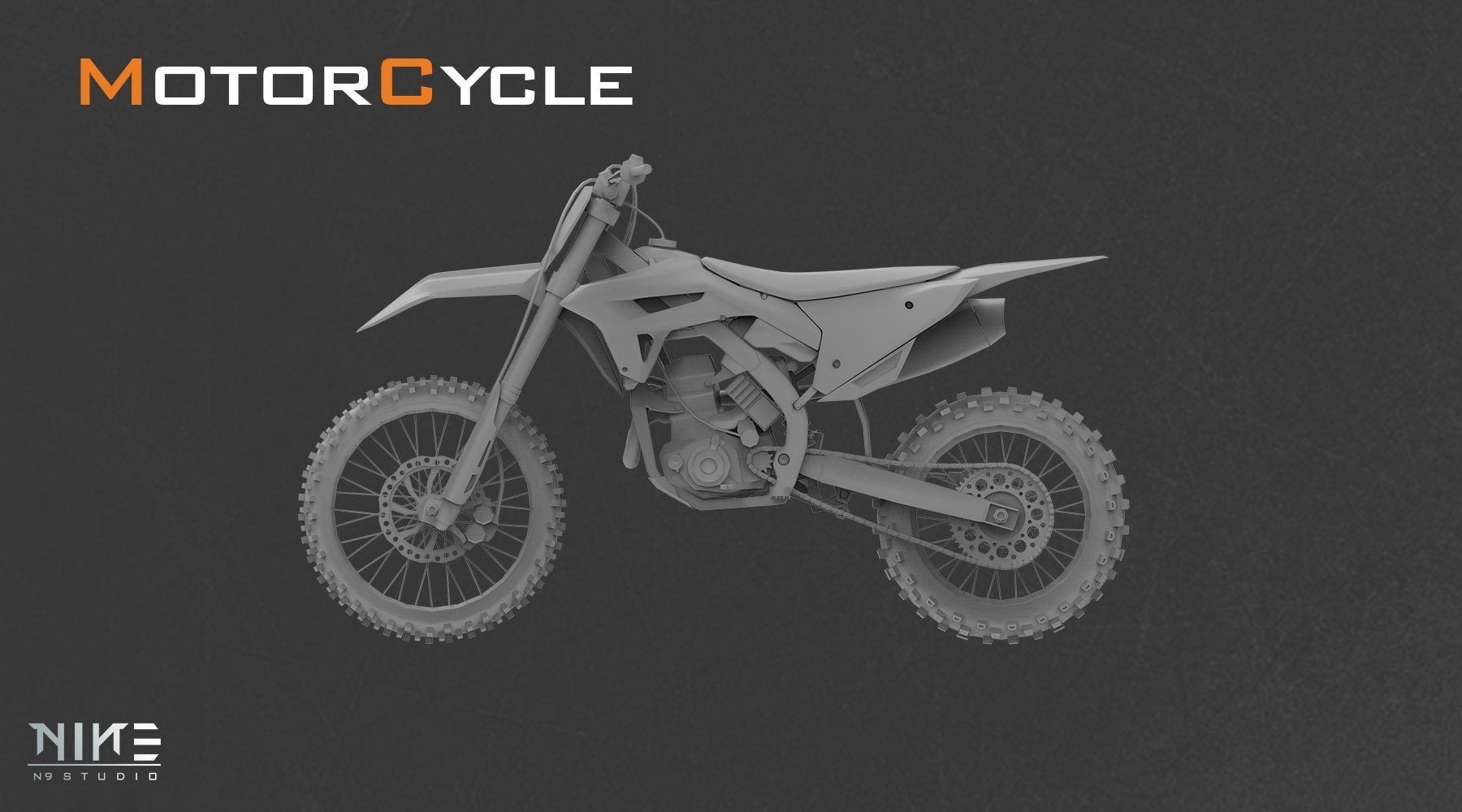 5 Motorcycle 3D model_2