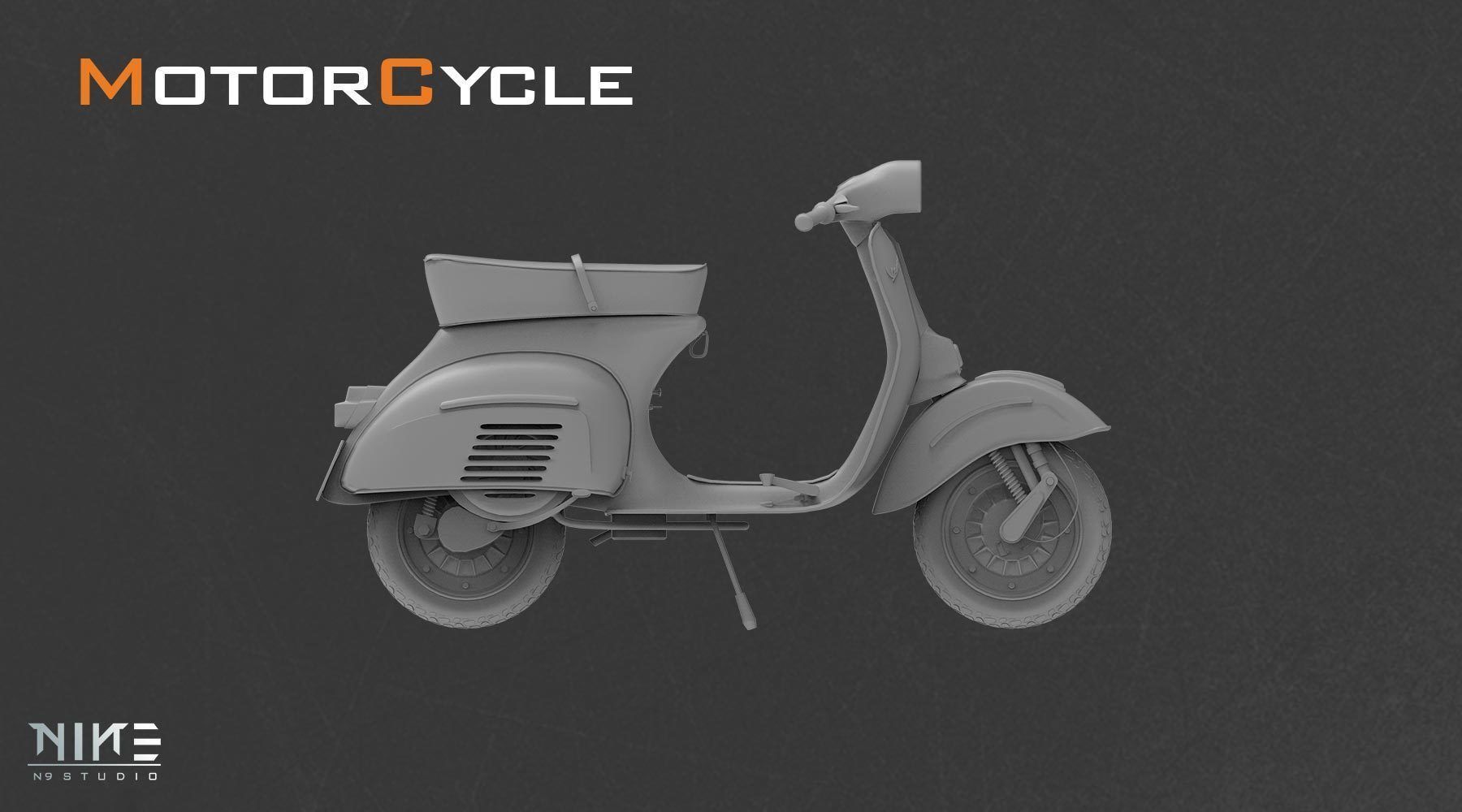 5 Motorcycle 3D model_6