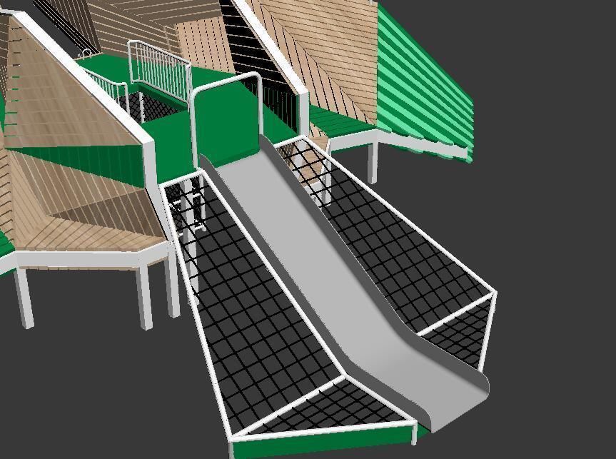 Peace Dove playground 3D model_6