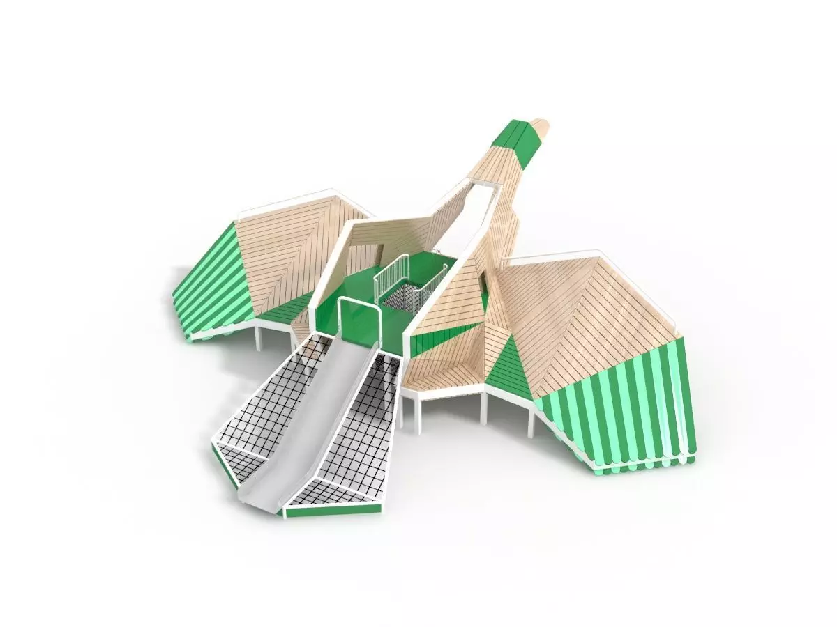 Peace Dove playground 3D model_0