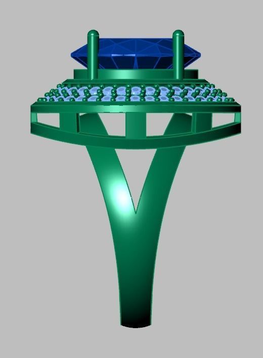 Diamond ring 0559 3D printable model10- 3D print model_15