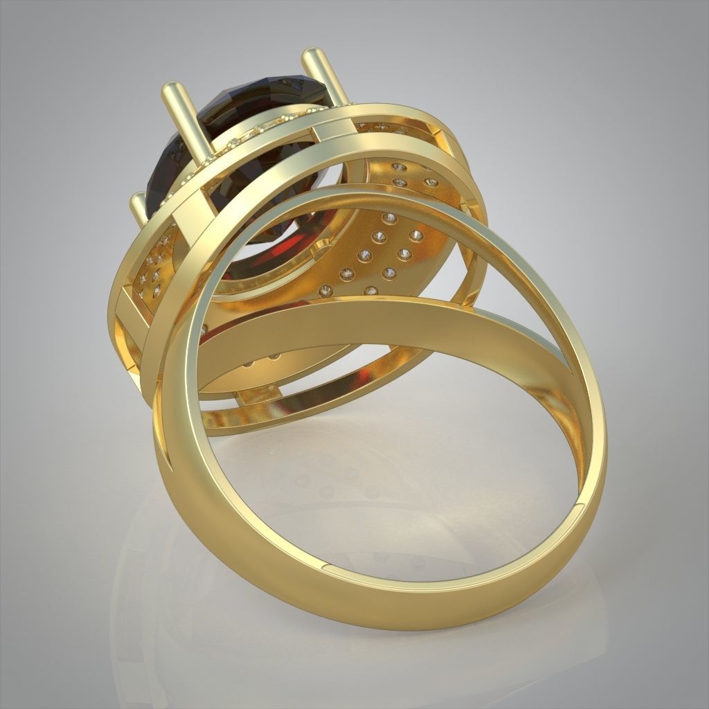 Diamond ring 0559 3D printable model10- 3D print model_11