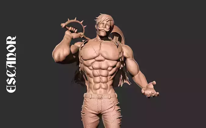 Seven deadly sins - Escanor  3D print model