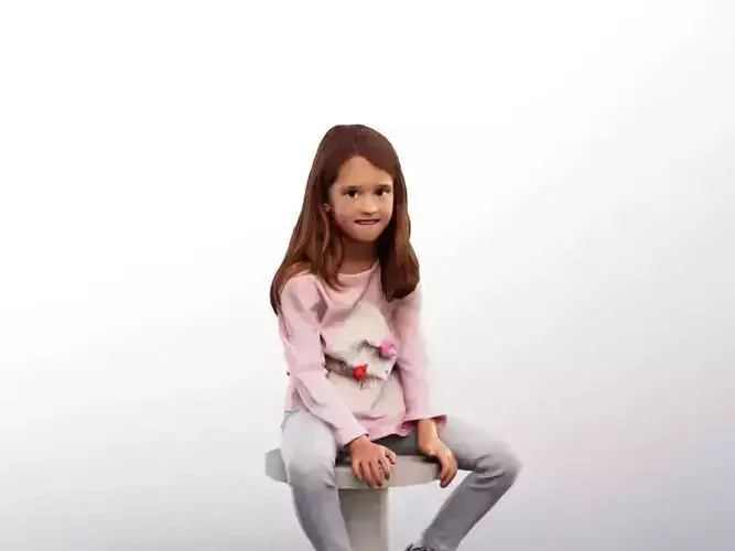 Leonie 12339 - Sitting Young Girl