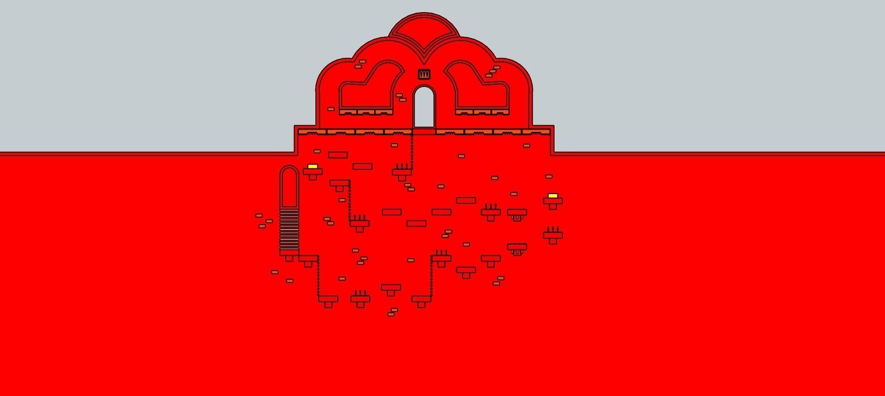 Temple 10 - Red Temple 3D model_5