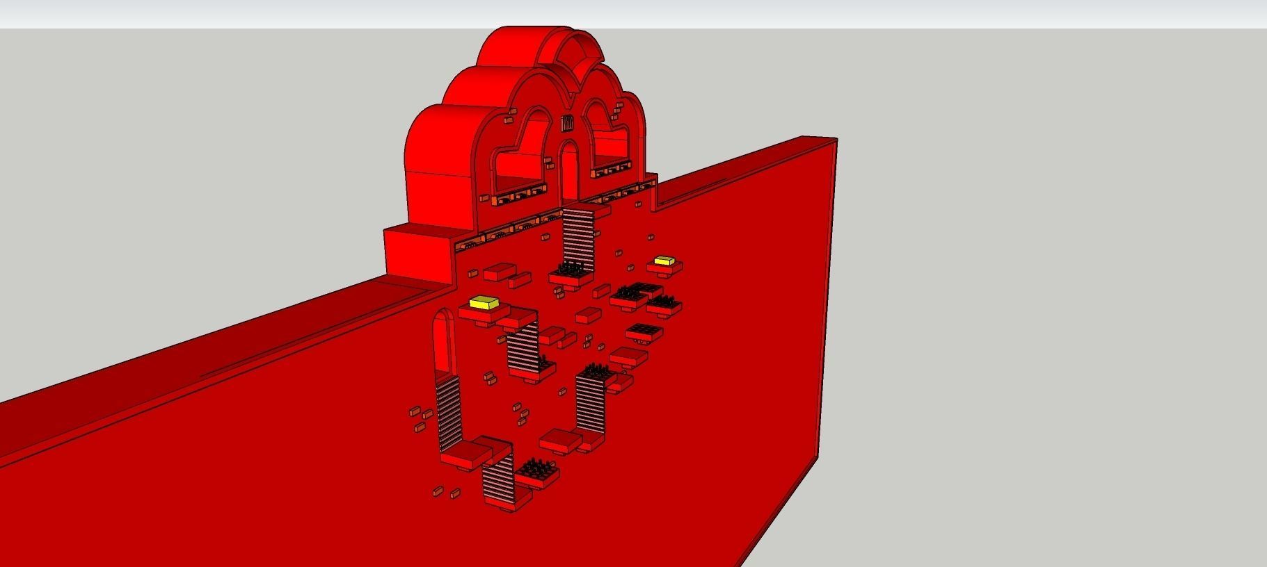 Temple 10 - Red Temple 3D model_3