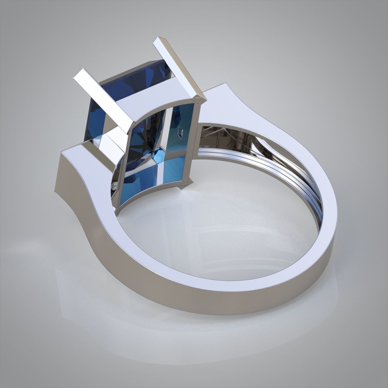 Diamond ring 0565 3D printable model 3D print model_10