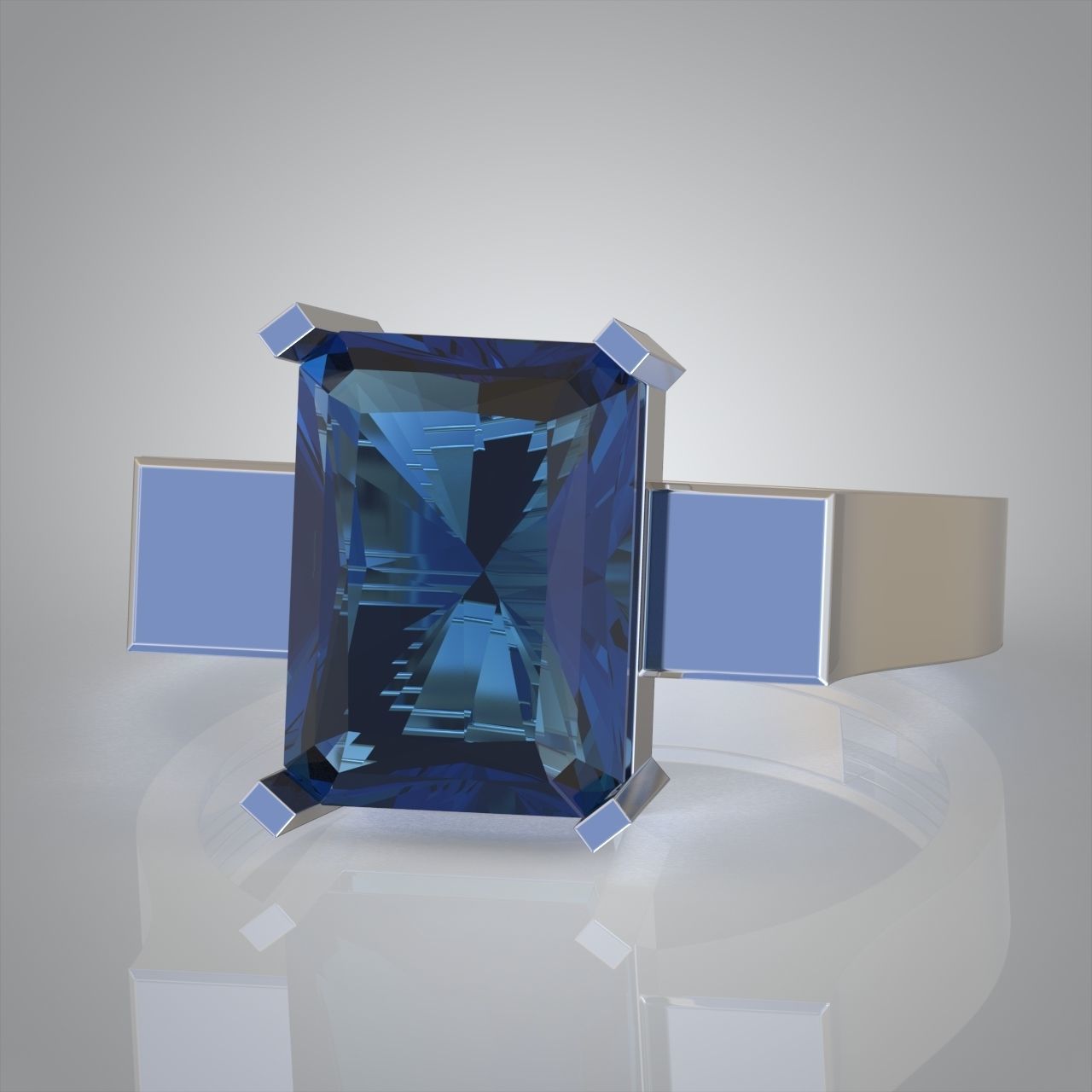 Diamond ring 0565 3D printable model 3D print model_6