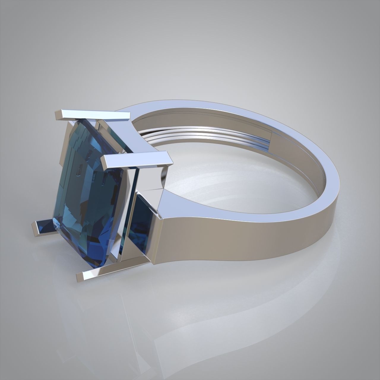 Diamond ring 0565 3D printable model 3D print model_9