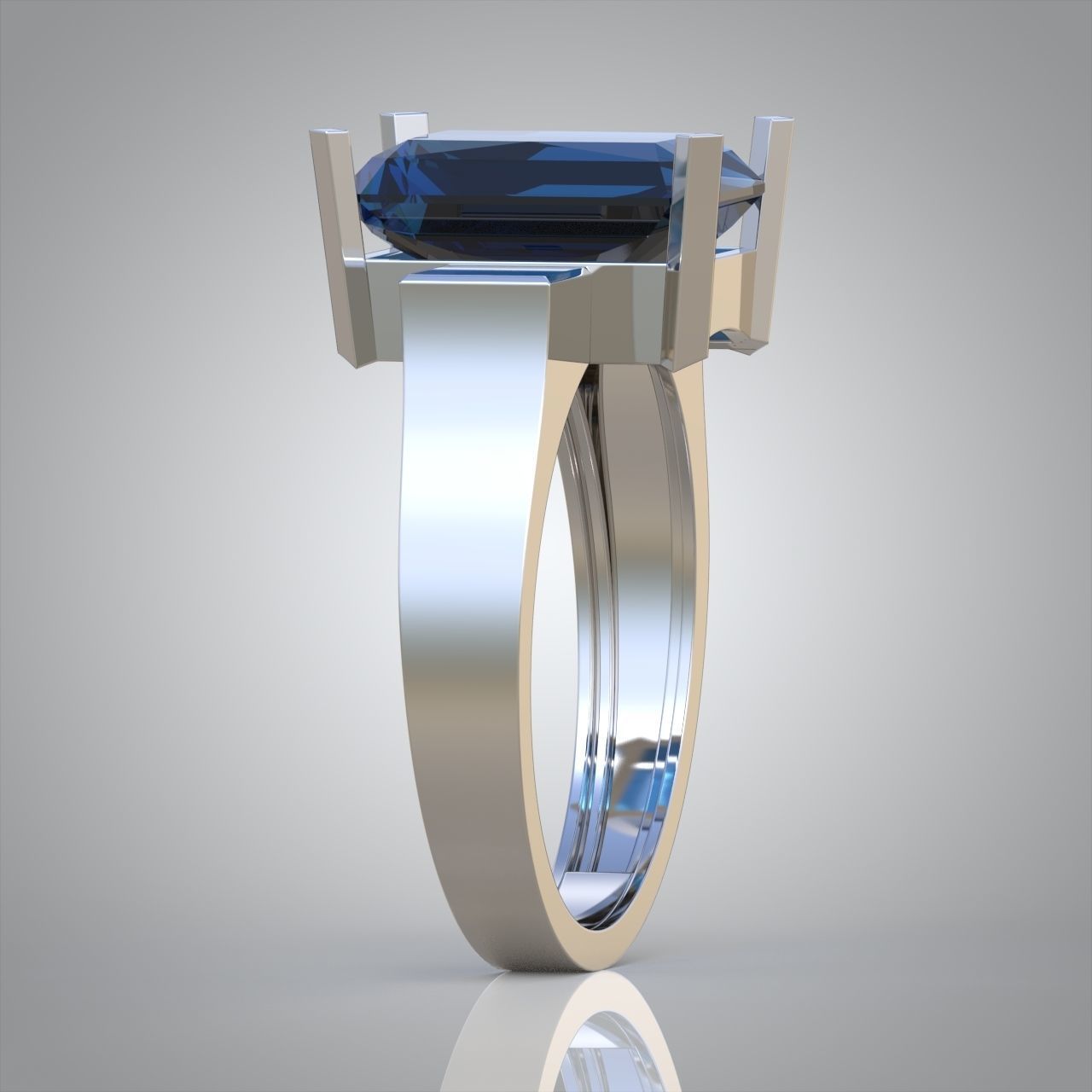 Diamond ring 0565 3D printable model 3D print model_5